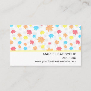 Modern Maple Leaf  Business Card