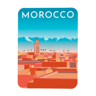Modern Marakesh Travel Magnet