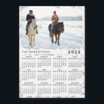 Modern Marble 2022 Family Photo Calendar Magnet<br><div class="desc">Create a unique 2022 photo calendar magnet for a refrigerator by uploading a personal picture and typing your family name or another text.</div>