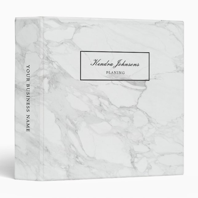 Modern marble binder (Front/Spine)