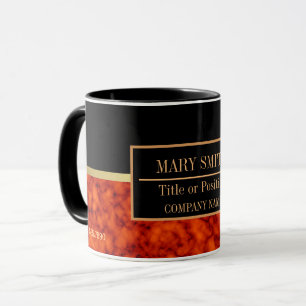 Modern Marble Business Add Name Mug
