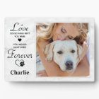 Modern Marble Custom Photo Dog Pet Memorial