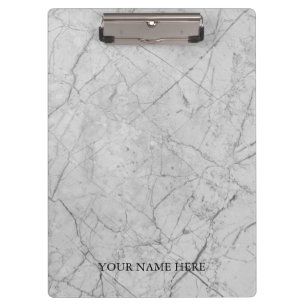 Modern Marble Designer Personalized Clipboard