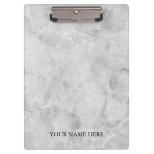 Modern Marble Designer Personalized Clipboard