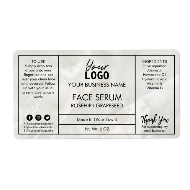 Modern Marble Face Serum (Front)