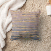 Modern Marble Gold Foil Gemstone Throw Pillow (Blanket)