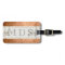 Modern Marble Monogram Striped Luggage Tag