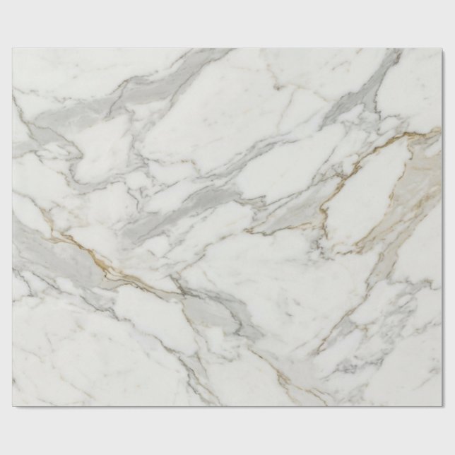 Modern Marble Pattern 2024 Wrapping Paper (Flat)