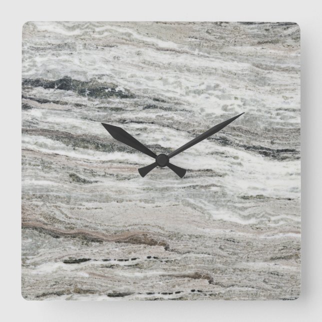Modern Marble Pattern Kitchen Clocks (Front)
