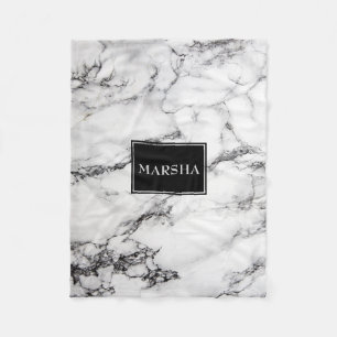 Modern Marble Stone Fleece Blanket