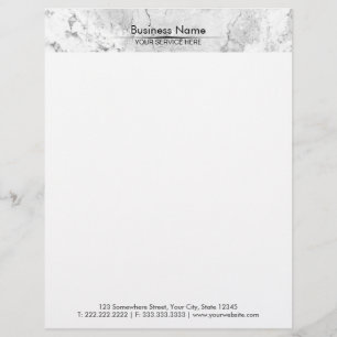 Modern Marble Stone Texture Professional Letterhead