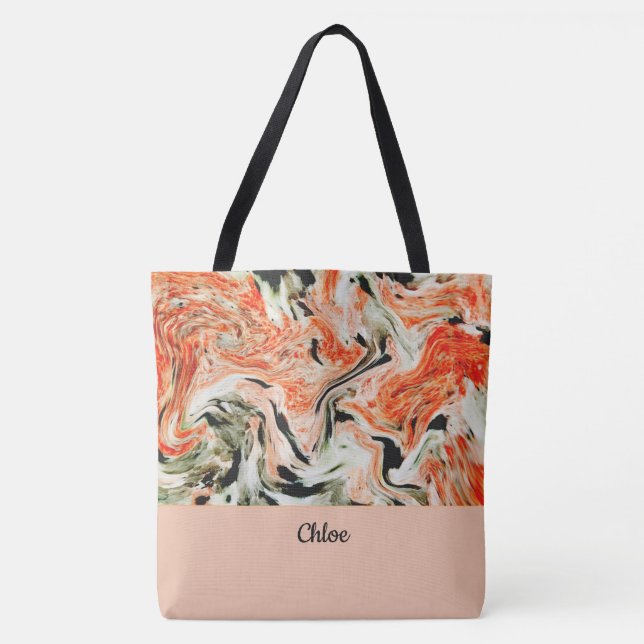 Modern Marble Tote Bag (Front)