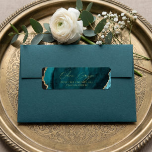 Modern Marble Turquoise Green Wedding 