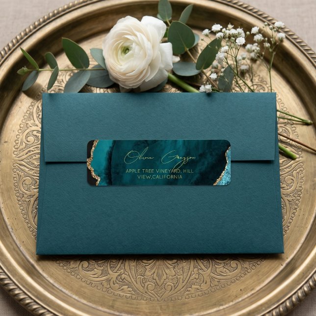 Modern Marble Turquoise Green Wedding  (Creator Uploaded)