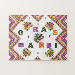 Modern Mardi Gras Jigsaw Puzzle