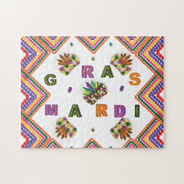 Modern Mardi Gras Jigsaw Puzzle (Horizontal)