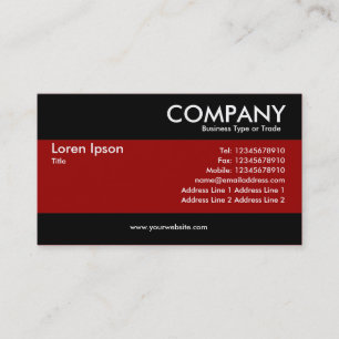 Modern - Maroon Business Card
