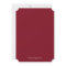 Modern Maroon & White Photo Graduation Invitation