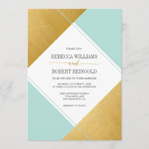 Modern Married Invitation