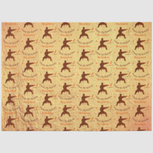 Modern Martial Arts Karate Kids 8th Happy Birthday Tissue Paper