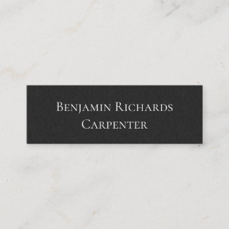 Modern, Masculine Black and White Business Card