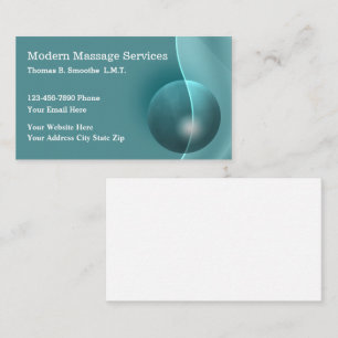 Modern Massage Services Businesscards Business Card