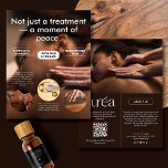 Modern Massage Spa Promotion Flyer<br><div class="desc">Elegant and calming flyer design, ideal for cosmetic and massage salons. Perfect for estheticians, skin therapists, wellness providers, and body care professionals who want to present their services with style and clarity. This flyer is designed to highlight your treatments, brand message in a visually soothing and professional way. Easily customizable...</div>