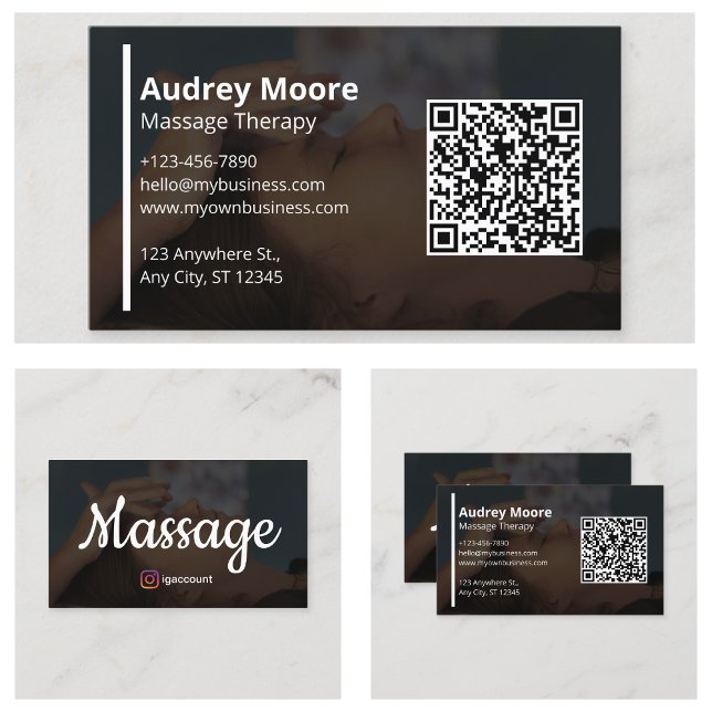 Modern Massage Therapists Business Card (Modern Massage Therapists Business Card
)