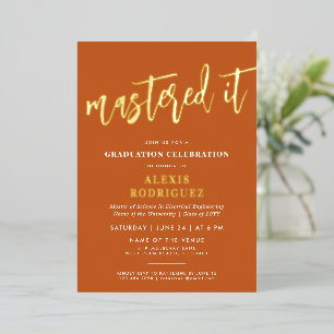 Modern Master's Degree Graduation Mastered it