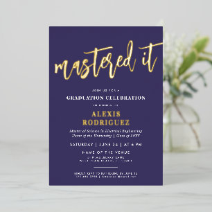 Modern Master's Degree Graduation Mastered it