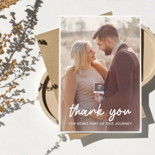 Modern Maternity Photo Thank You Card