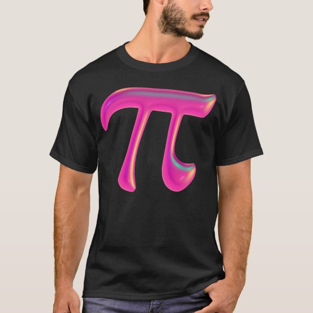 Modern Mathematical Constant Graphic T-Shirt (Front)
