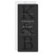 Modern Matte Black Monogram Minimalist Wedding