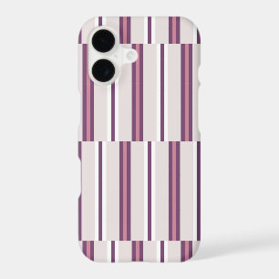 Modern Mauve and Plum Stripe