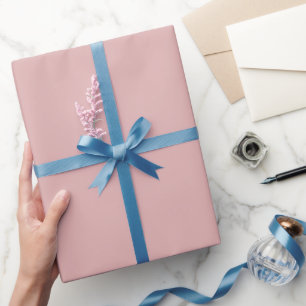 Modern mauve pink Plain Solid Colour Wrapping Paper