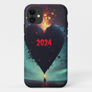 Modern Maven: Man of 2024 Chic Tee Design iPhone 11 Case