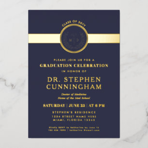 Modern MD Doctor of Medicine Med School Graduation