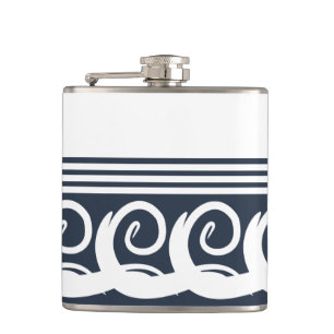 Modern Meander Key Flask