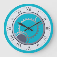 Modern Mechanical Gears on Any Colour