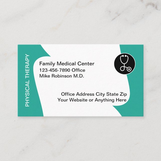 Modern Medical Doctor Business Cards Design  (Front)