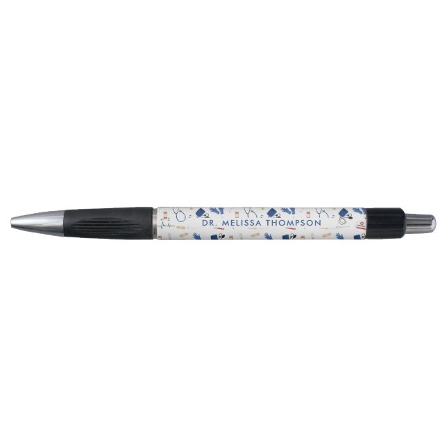 Modern Medical Doctor Nurse Pattern Pen (Front)