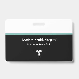 Modern Medical Hospital Staff Name Badge