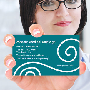 Modern Medical Massage Business Card