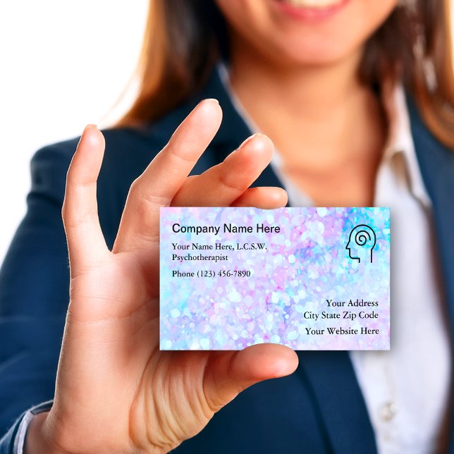 Modern Medical Psychotherapist Business Card (Creator Uploaded)