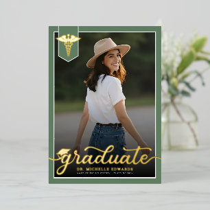 Modern Medical School Graduate Photo Graduation