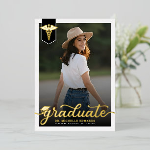 Modern Medical School Graduate Photo Graduation