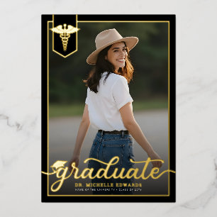 Modern Medical School Graduate Photo Graduation