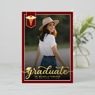 Modern Medical School Graduate Photo Graduation