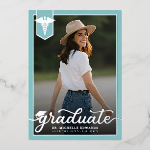 Modern Medical School Graduate Photo Graduation
