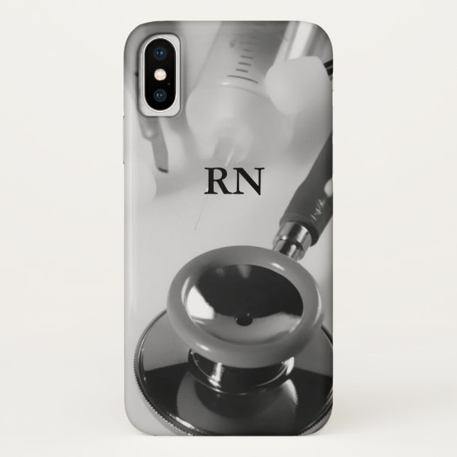 Modern Medical Theme RN Case-Mate iPhone Case (Back)